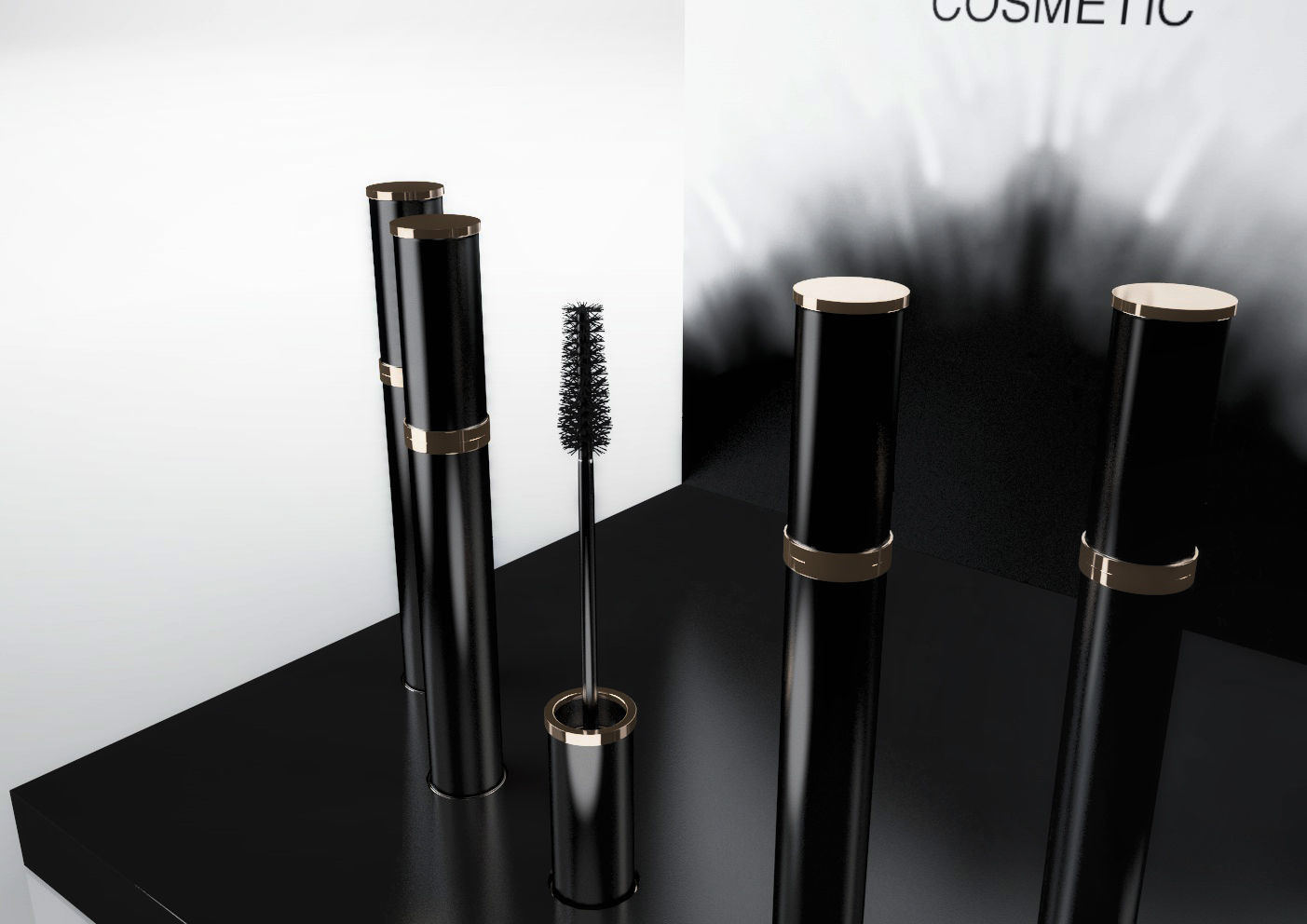 Mascara and POS display 3D model_1