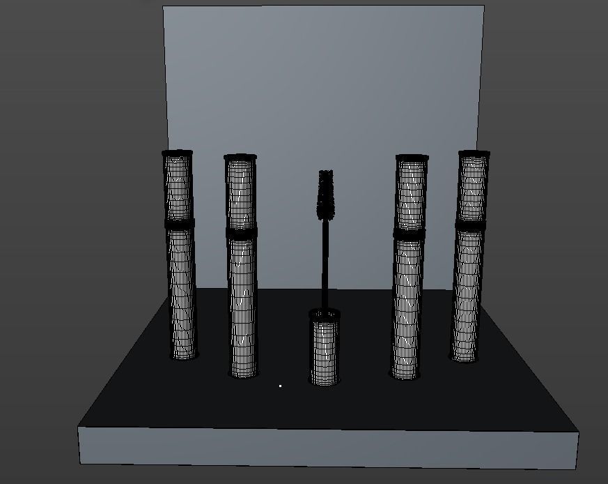 Mascara and POS display 3D model_3