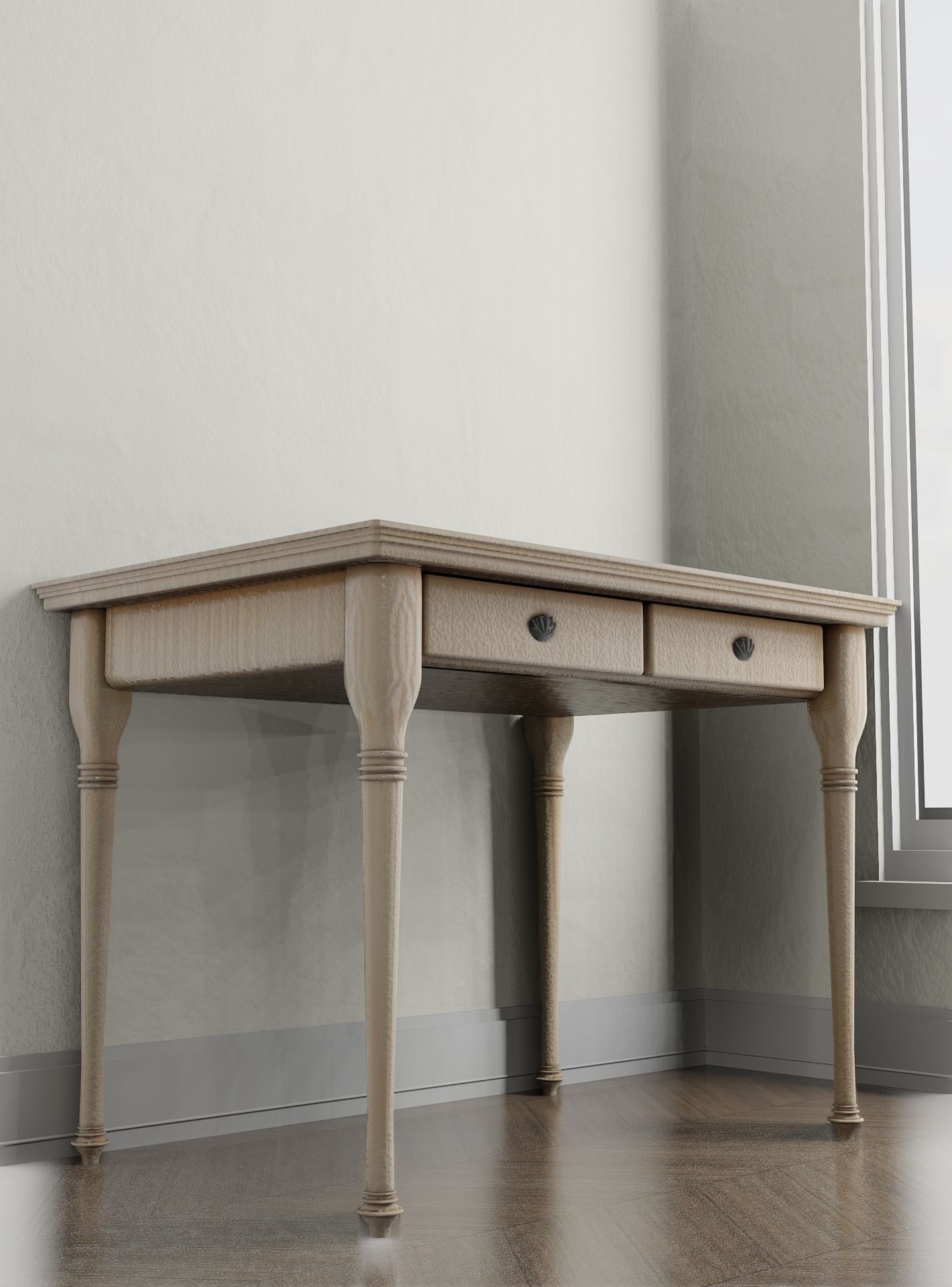 Table Classic 3D model_4