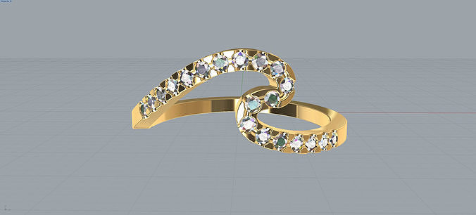Wave Ring 3D print model