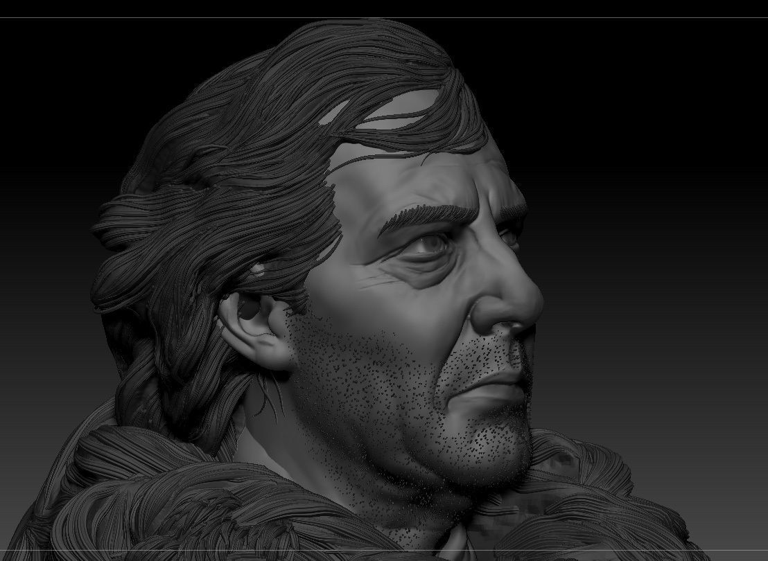 Ciaran Hinds - Mance Rayder - Game Of Thrones 3D print model_12