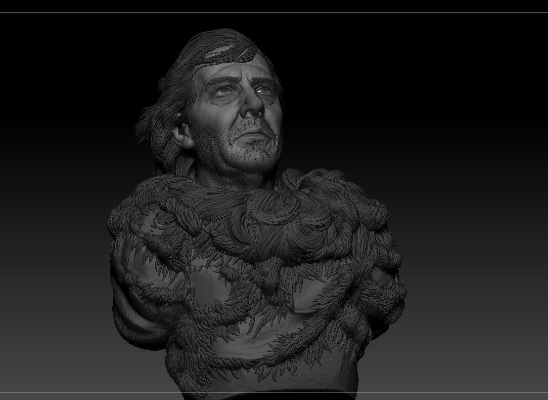 Ciaran Hinds - Mance Rayder - Game Of Thrones 3D print model_10