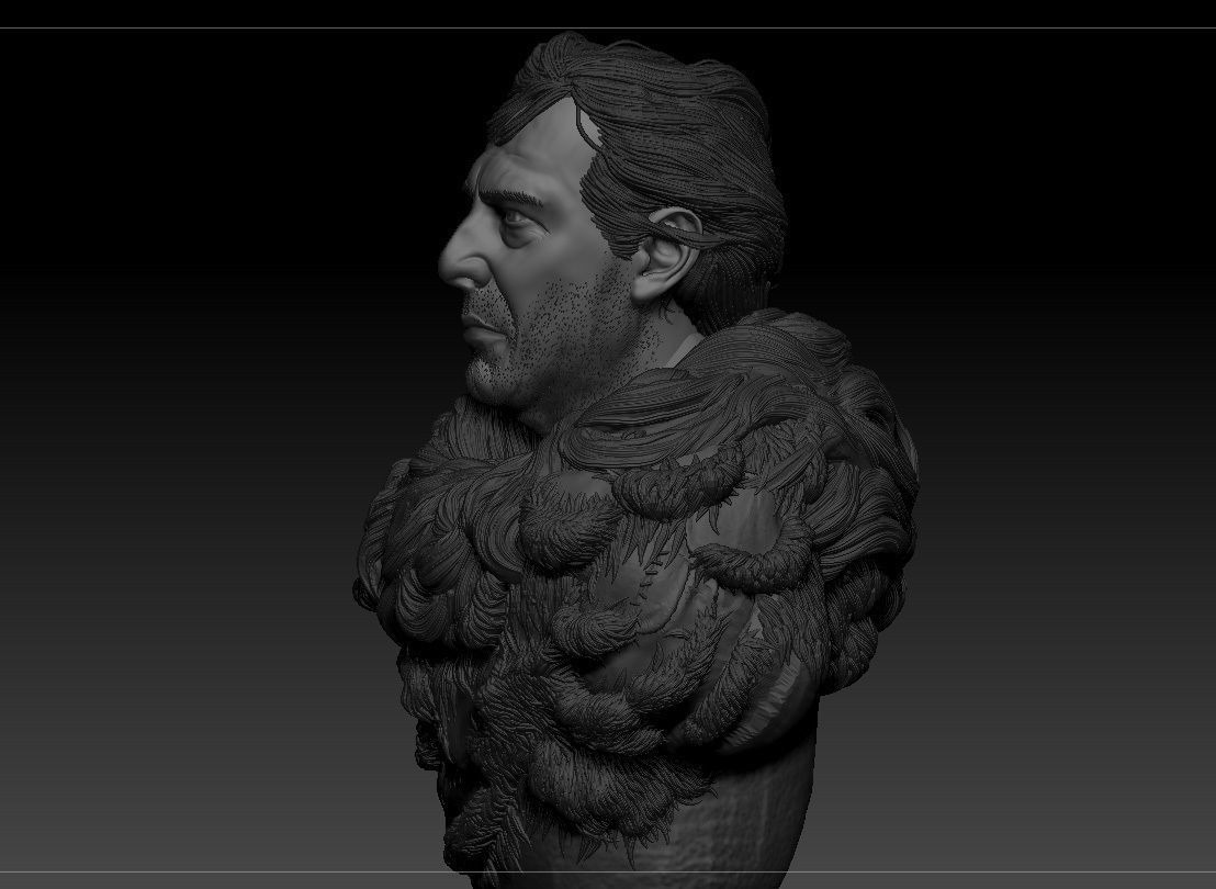 Ciaran Hinds - Mance Rayder - Game Of Thrones 3D print model_7