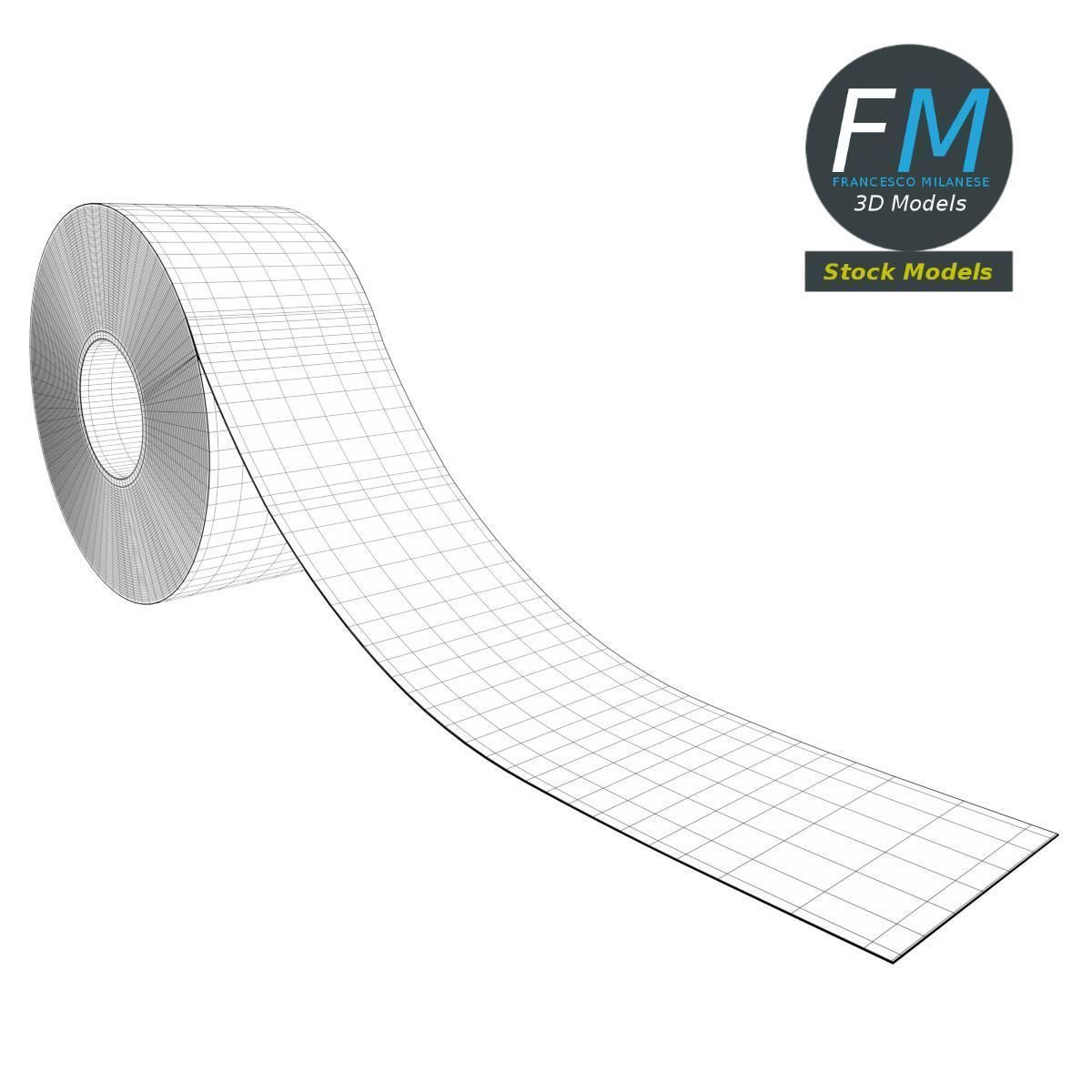 Duct tape mockup 2 3D model_7