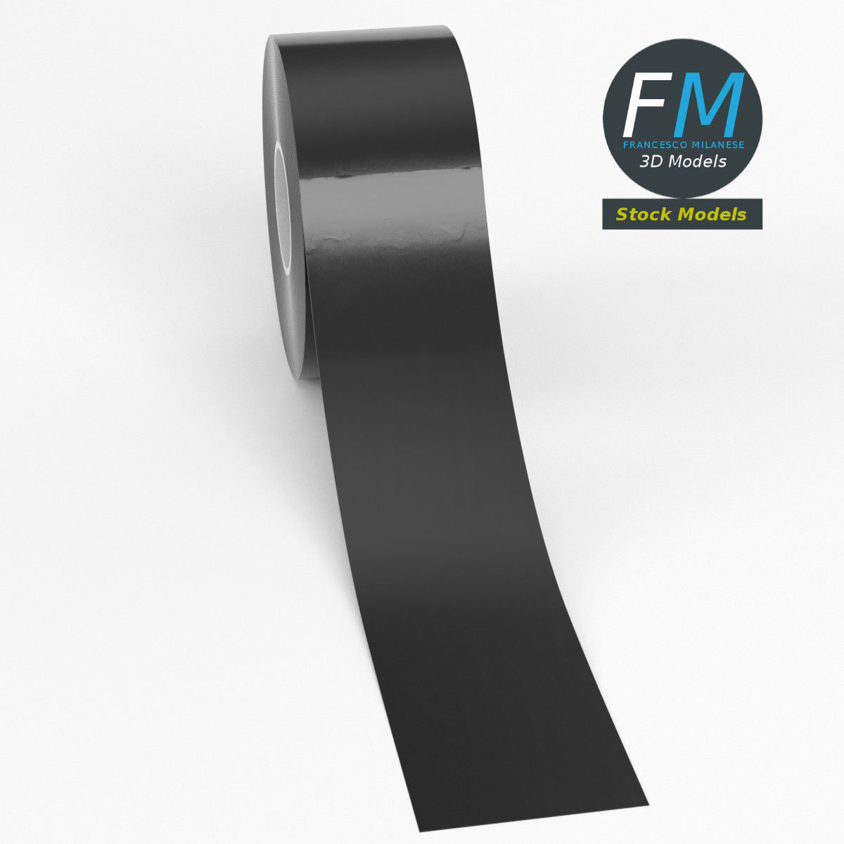 Duct tape mockup 2 3D model_2