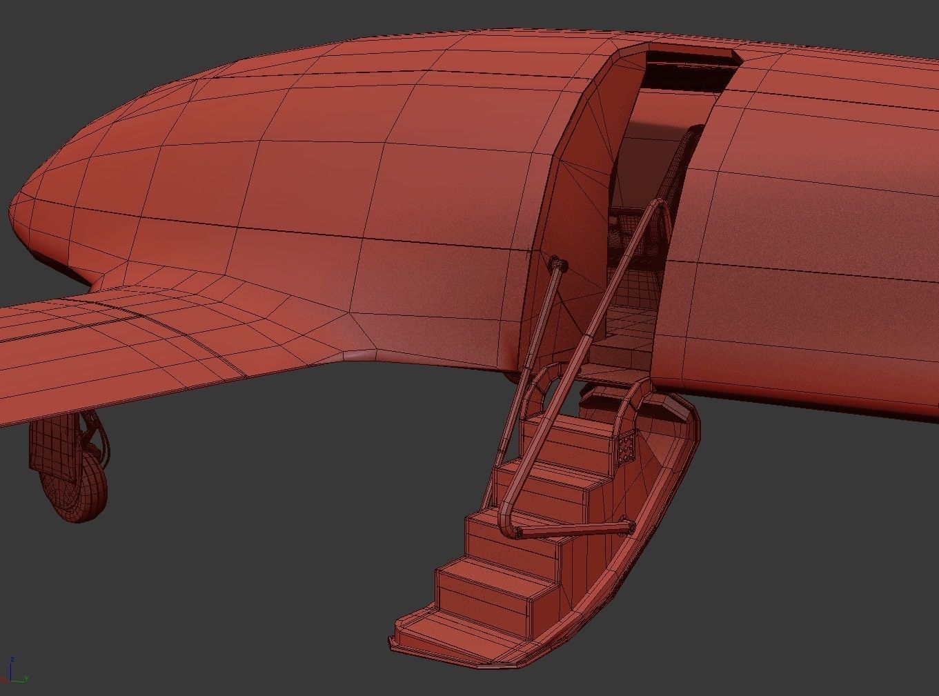 Electric Aircraft Alice Eviation Panoramic with Interior  3D model_29