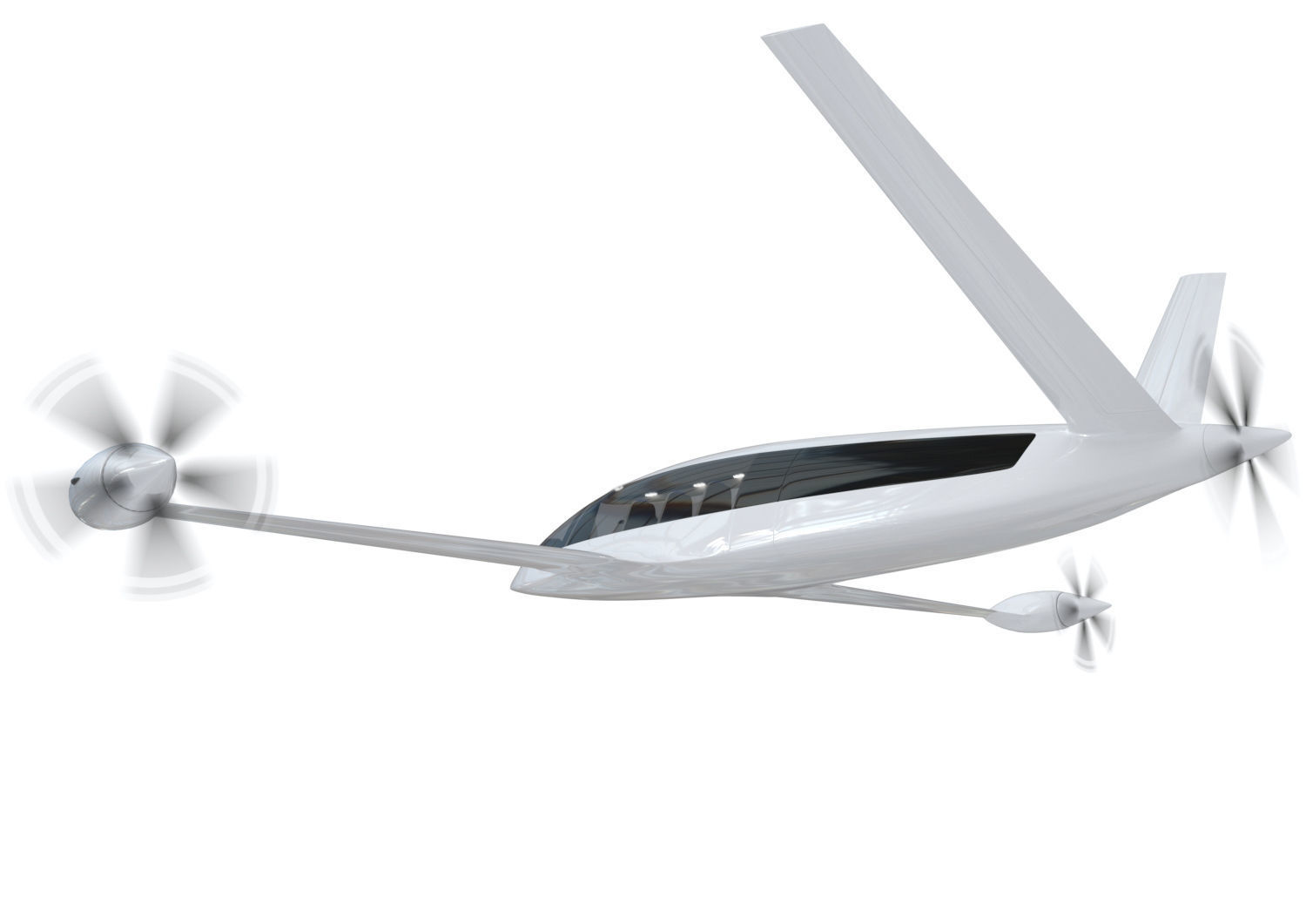 Electric Aircraft Alice Eviation Panoramic with Interior  3D model_27