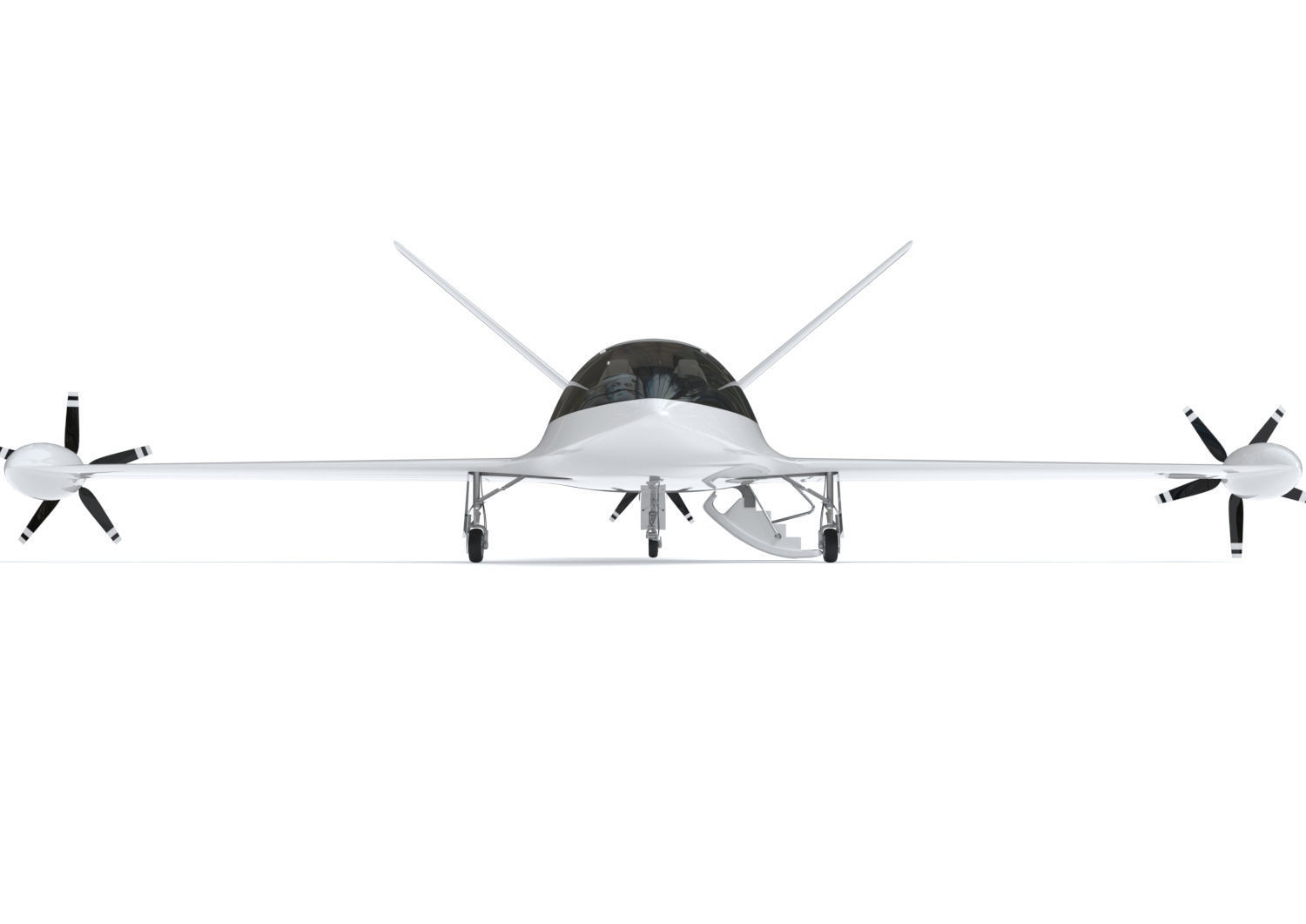 Electric Aircraft Alice Eviation Panoramic with Interior  3D model_7