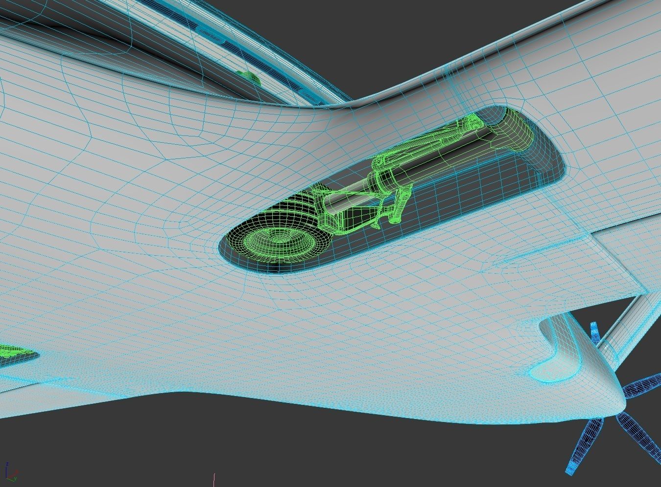 Electric Aircraft Alice Eviation Panoramic with Interior  3D model_46