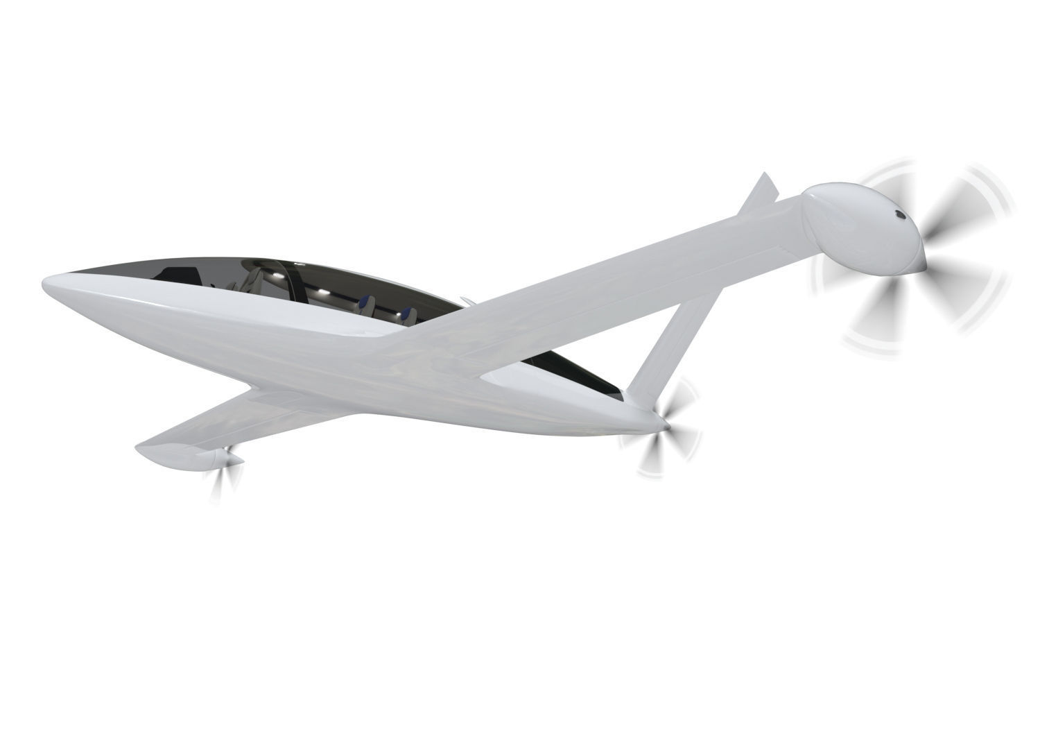 Electric Aircraft Alice Eviation Panoramic with Interior  3D model_26