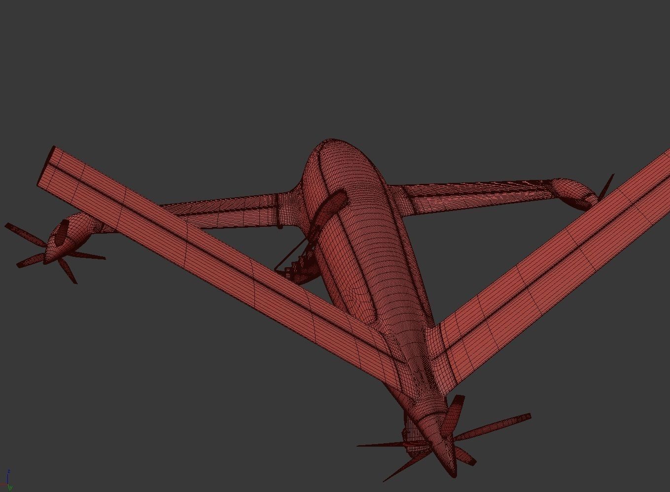 Electric Aircraft Alice Eviation Panoramic with Interior  3D model_41