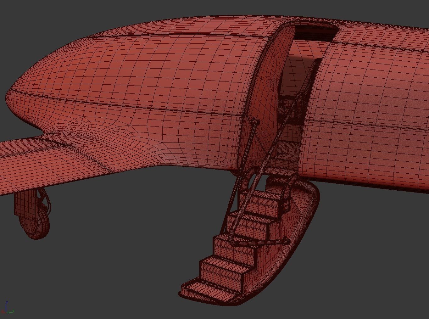 Electric Aircraft Alice Eviation Panoramic with Interior  3D model_28