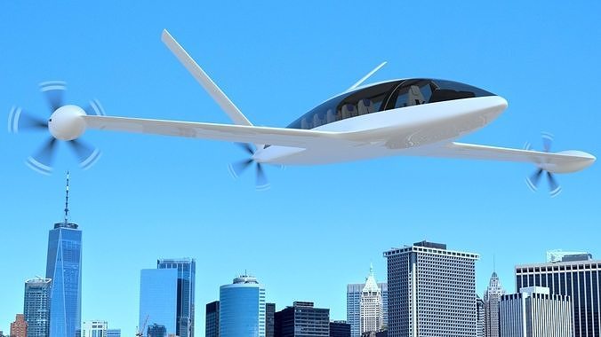Electric Aircraft Alice Eviation Panoramic with Interior  3D model