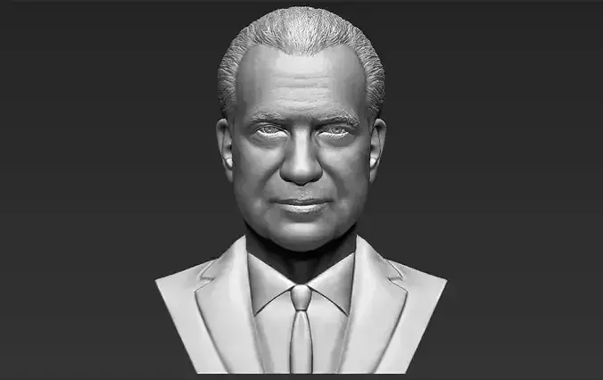 Richard Nixon bust 3D printing ready stl obj formats 3D print model