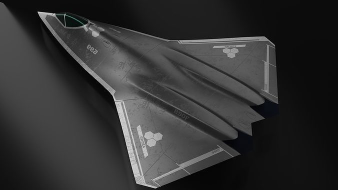 concept jet 3D model