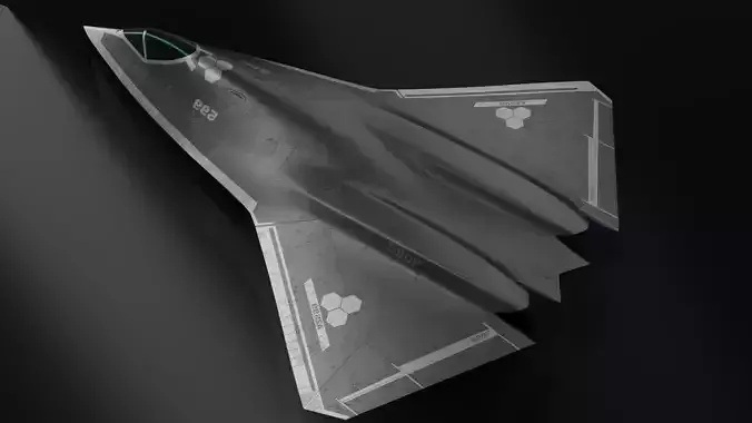 concept jet 3D model
