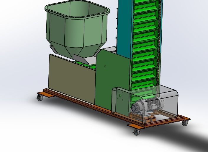 Z chain conveyor Assembly 3D model_13