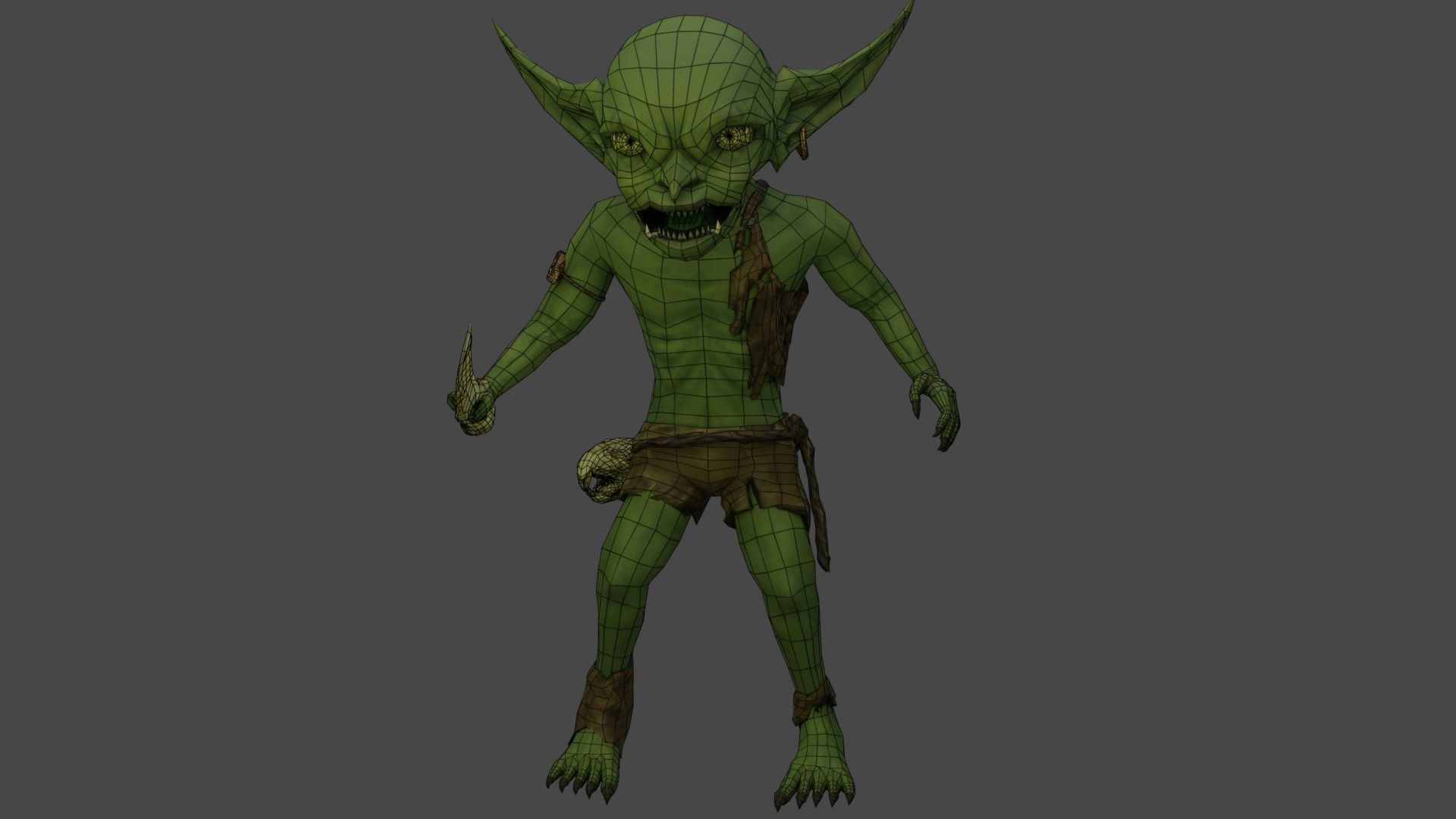 Goblin elf 3D model_4
