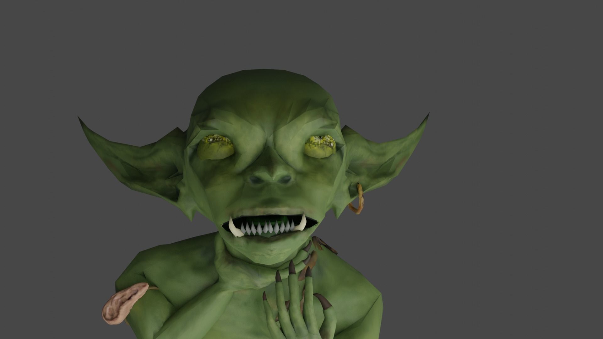 Goblin elf 3D model_3
