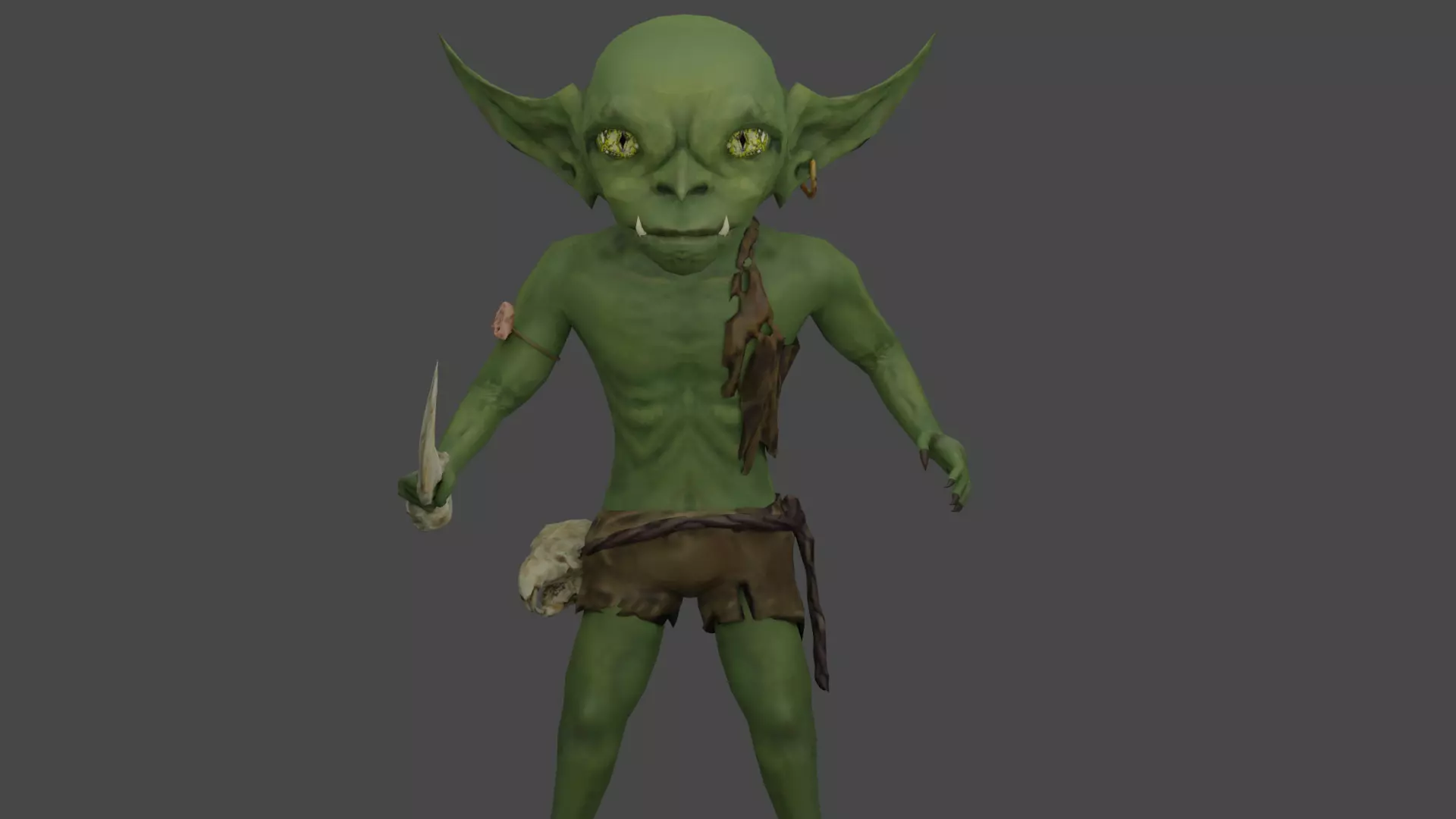 Goblin elf 3D model_0