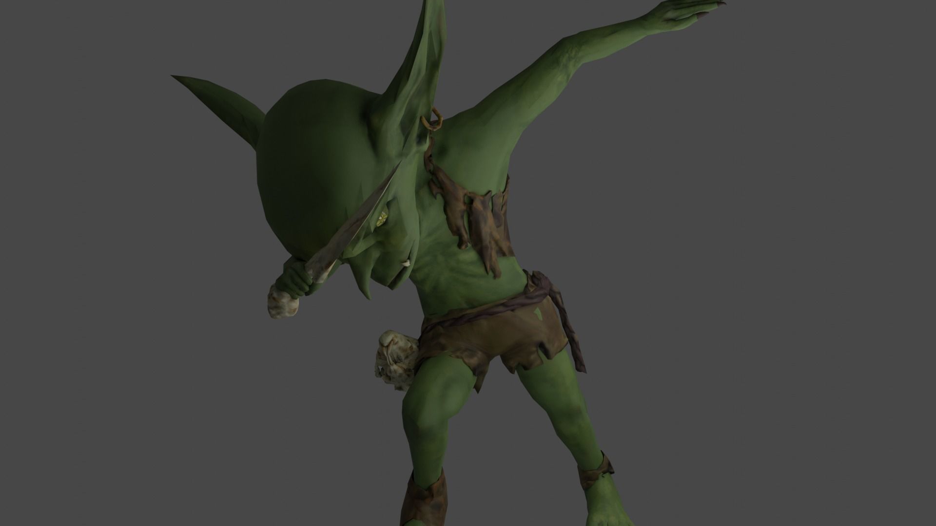 Goblin elf 3D model_1