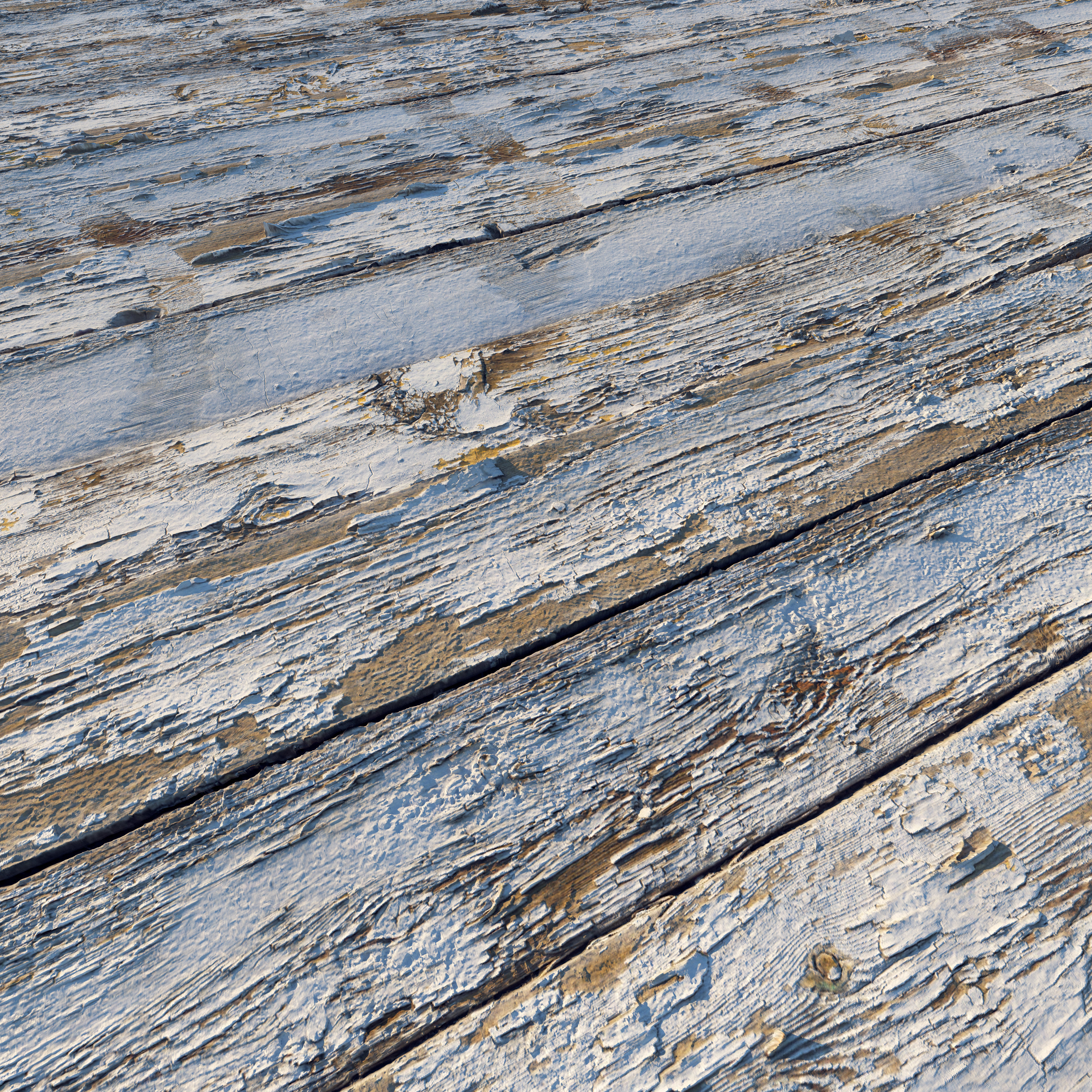 Old painted boards  8k material Low-poly 3D model_8