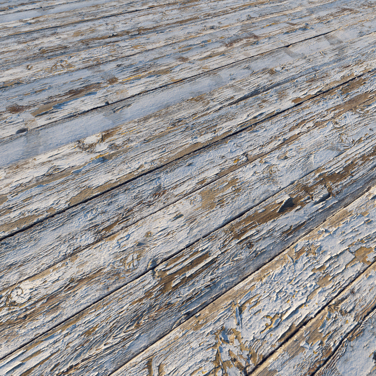 Old painted boards  8k material Low-poly 3D model_3
