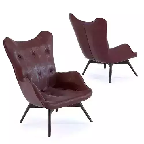 Armchair Angels Wings Black Brown