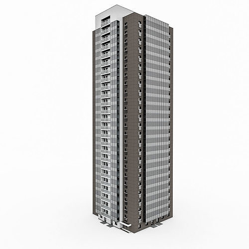 Residential High-Rise Building 1 3D model