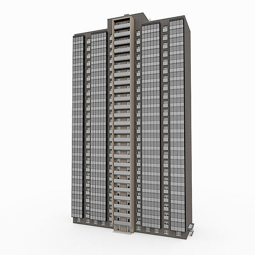 Residential High-Rise Building 3 3D model