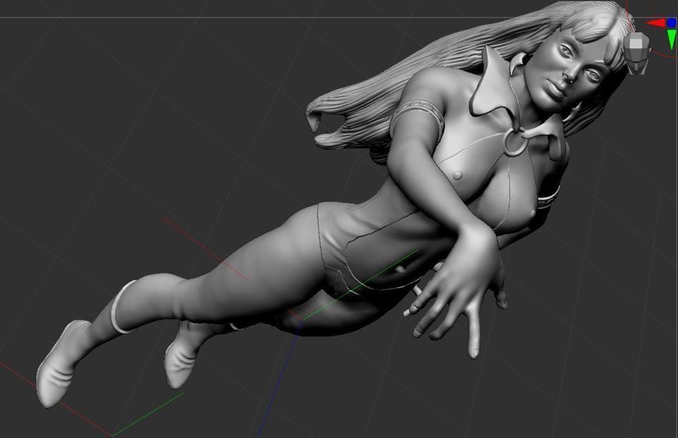 Vampirella Classic Pose 3D print model_1