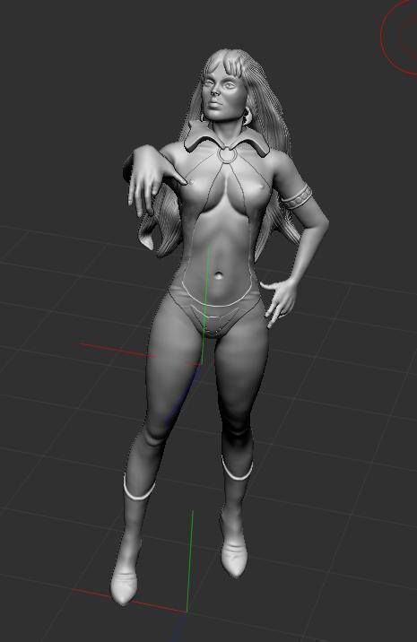 Vampirella Classic Pose 3D print model_3