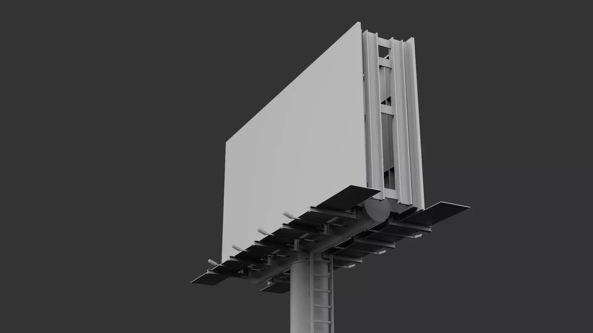 wo-Sided Billboard Low-poly 3D model
