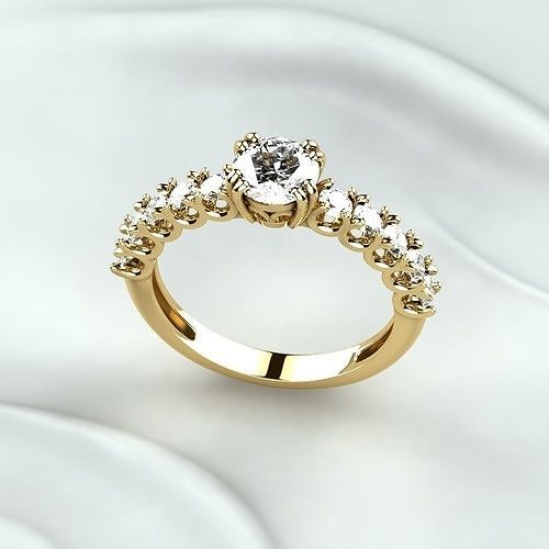 Wedding Golden Ring 3D print model