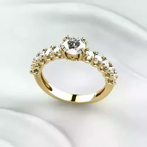 Wedding Golden Ring 3D print model