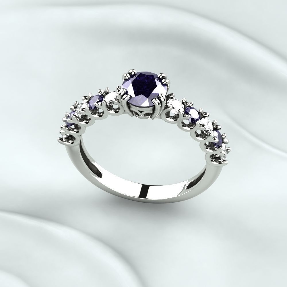 Wedding Golden Ring 3D print model_6