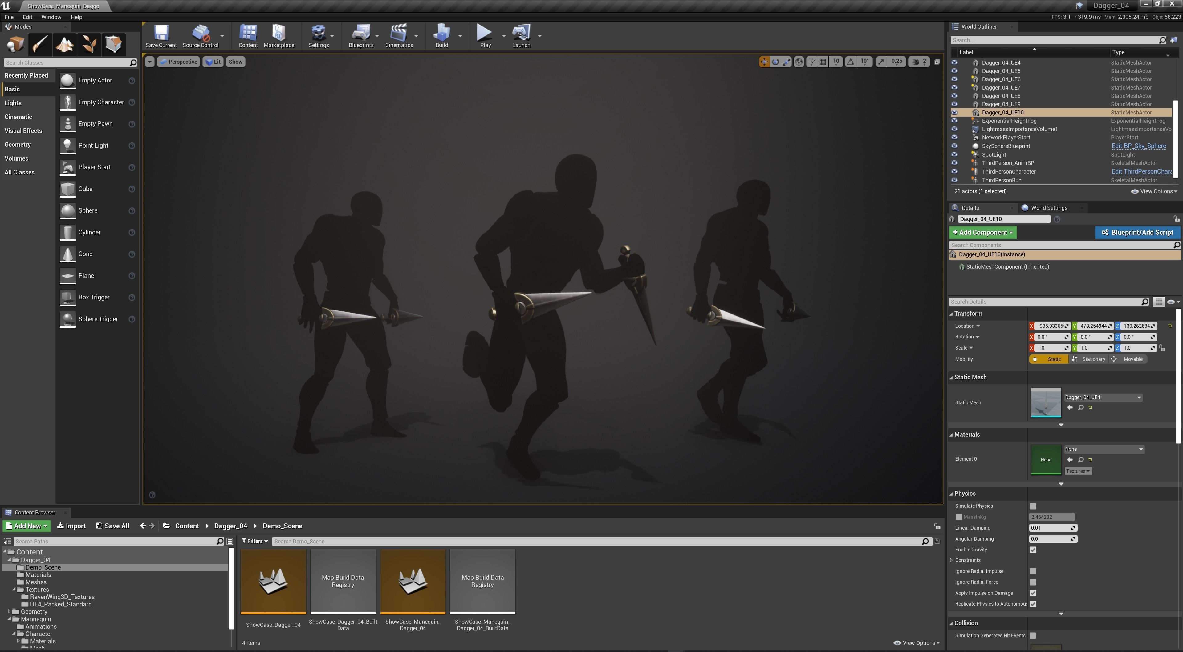 Fantasy Dagger 04 Low-poly 3D model_8
