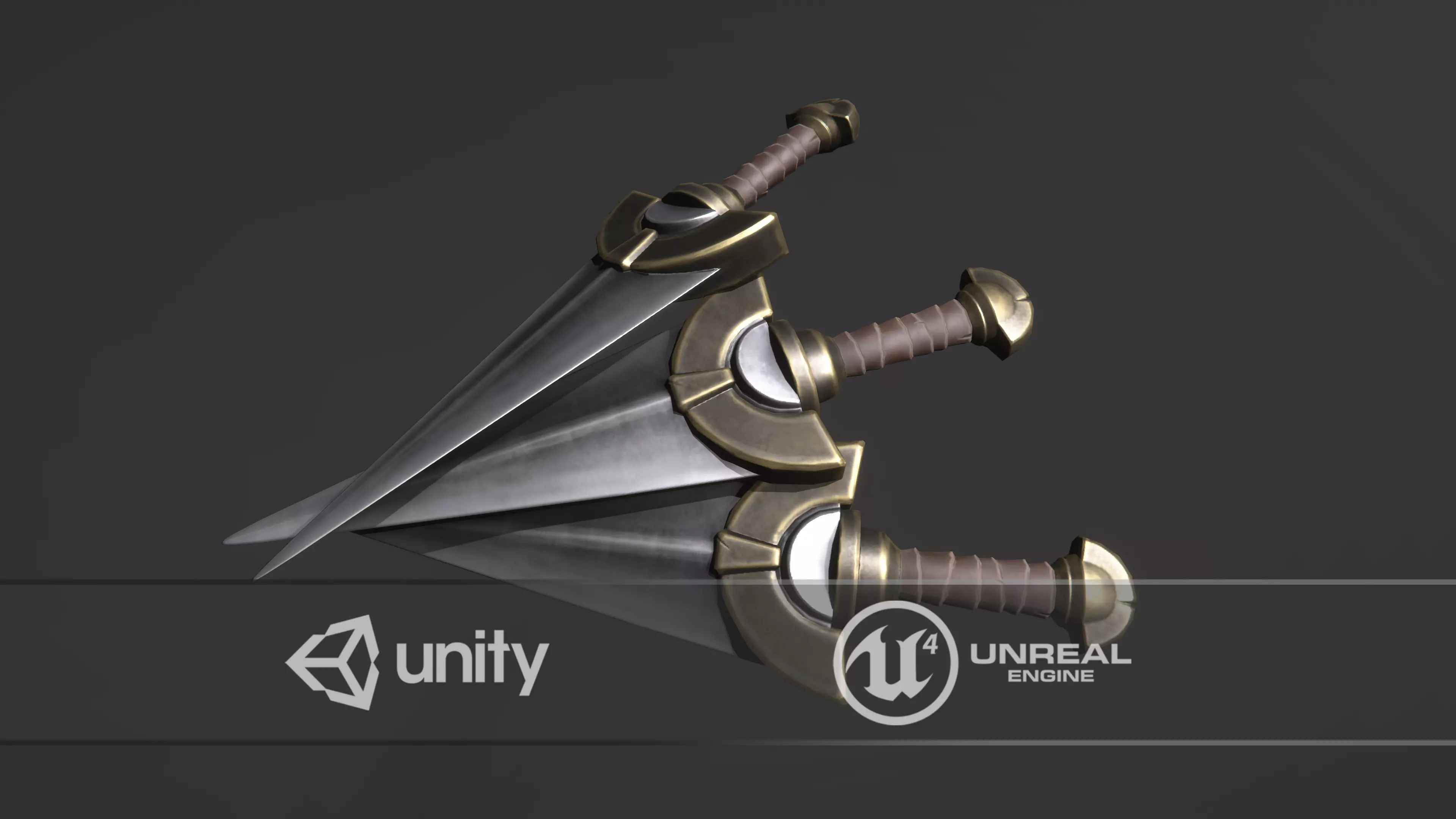 Fantasy Dagger 04 Low-poly 3D model_0