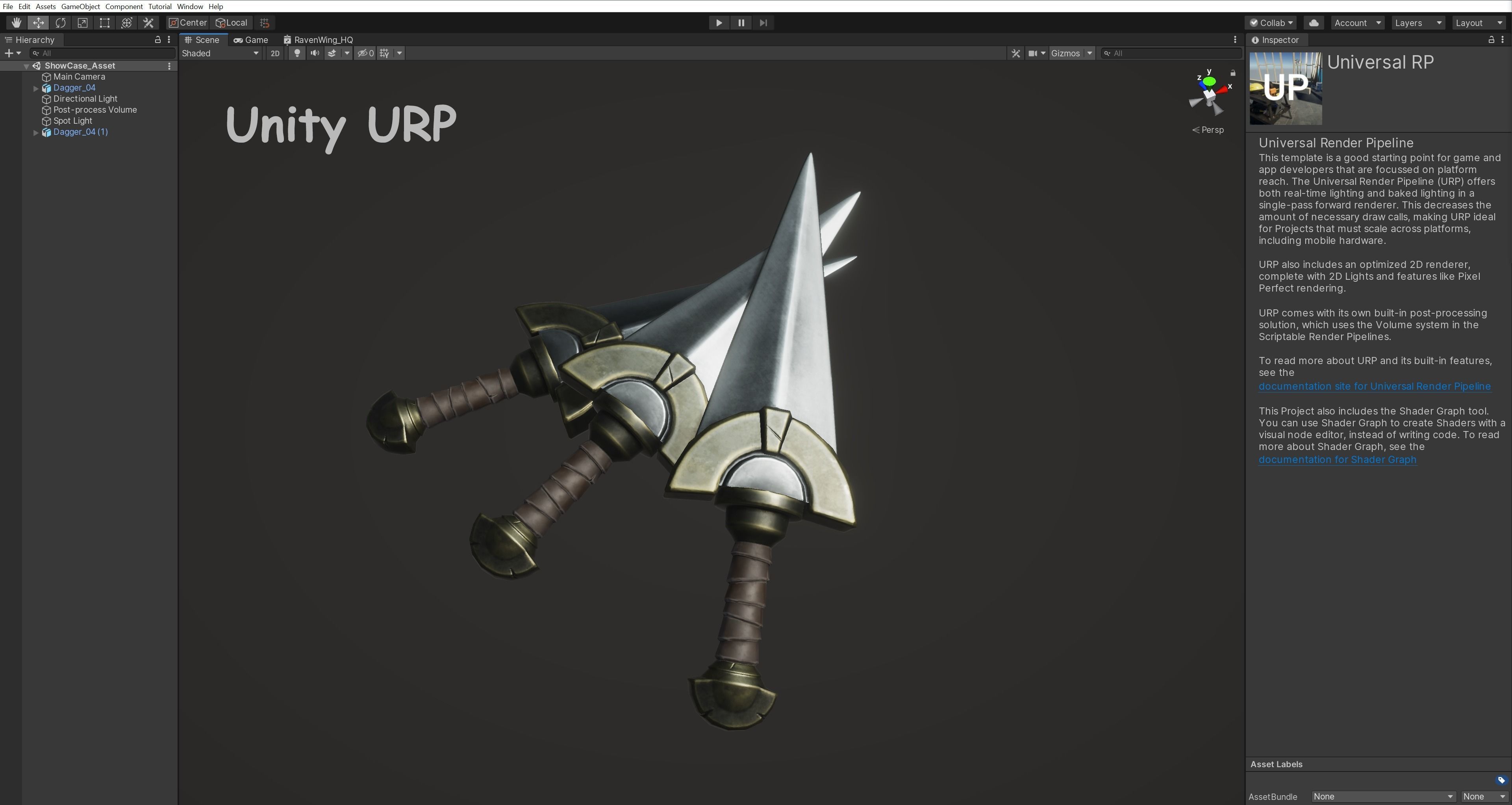 Fantasy Dagger 04 Low-poly 3D model_3