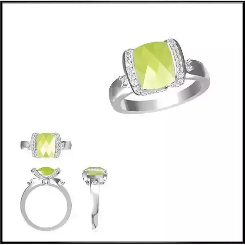 JCD Format  Custom color stone rings wax files jewelry