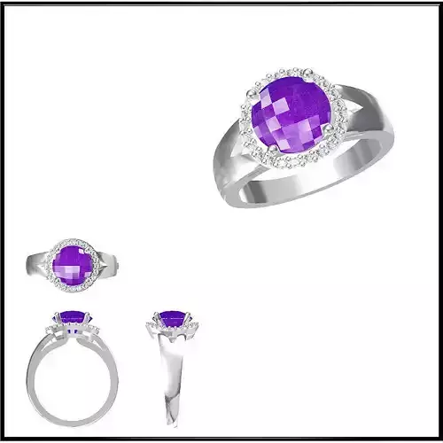 JCD Format  Custom color stone rings metal file 