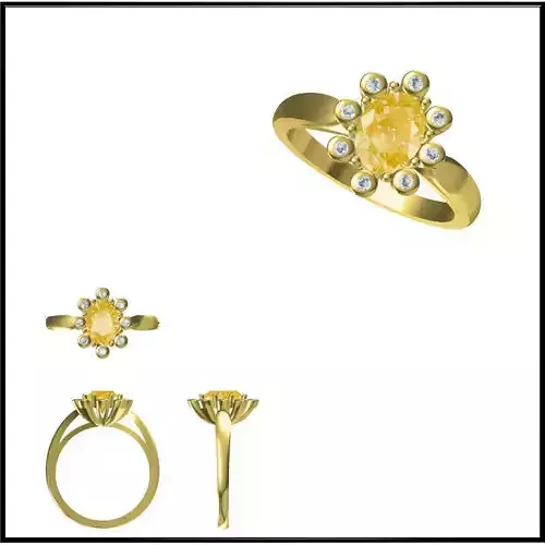 JCD Format Color stonerings sets jewelry cam