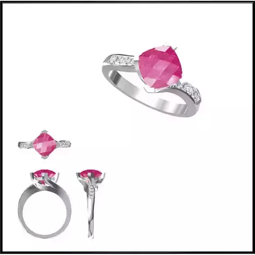 JCD Format Color stonerings sets jewelry cad programs