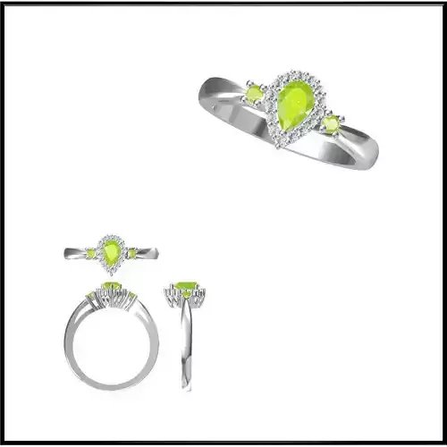 JCD Format Color stonerings sets jewelry cad cam masters