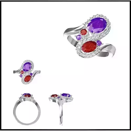 JCD Format Color stonerings sets jewelers file set