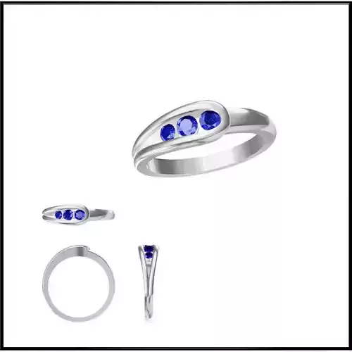 JCD Format Color stonerings sets cad Color stonering