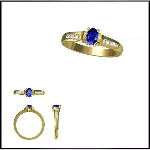 JCD Format Color stonerings sets autodesk jewelry design