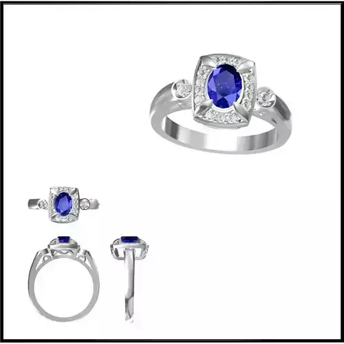 JCD Format Color stonerings sets 3dm jewelry