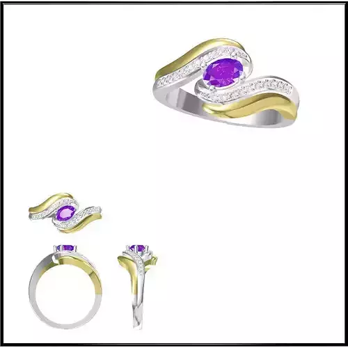 JCD Format  Antique color stone rings wax files jewelry