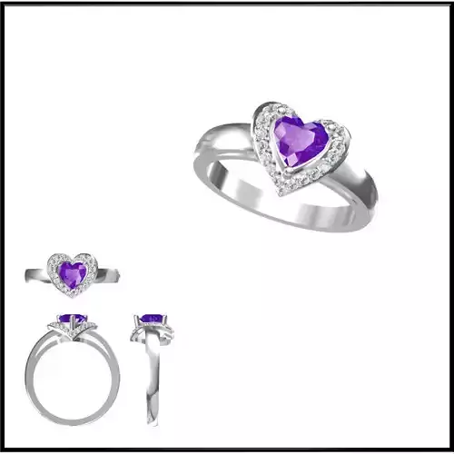 JCD Format Affordable Color stonerings ring cad